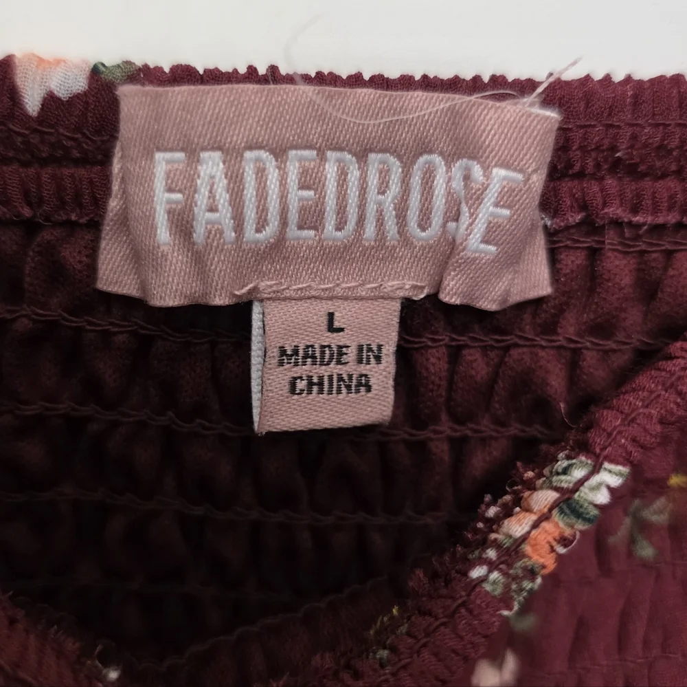 Faded Rose Smocked Dress Floral Size Large
